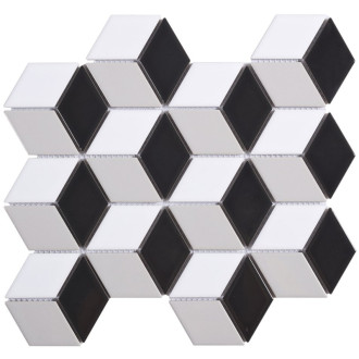 TECH mozaika Cube Grey 26,5x30,9 INT075