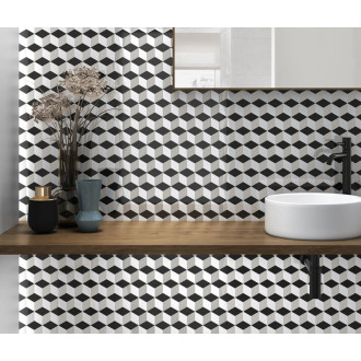 TECH mozaika Cube Grey 26,5x30,9 INT075