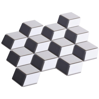 TECH mozaika Cube Grey 26,5x30,9 INT075