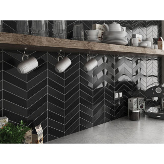 CHEVRON WALL obklad White Matt Right 18,6x5,2 (EQ-3) (0,5m2) 23361