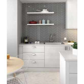 CHEVRON WALL obklad White Left 18,6x5,2 (EQ-3) (0,5m2) 23344
