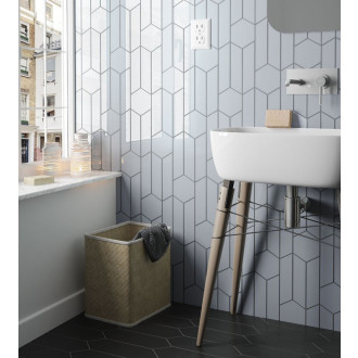 CHEVRON WALL obklad White Left 18,6x5,2 (EQ-3) (0,5m2) 23344