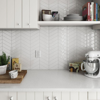 CHEVRON WALL obklad White Left 18,6x5,2 (EQ-3) (0,5m2) 23344