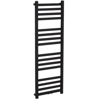CERANO - Kúpeľňový radiátor Fulgidus - stredové pripojenie 50mm - 616W - čierna matná - 1190x430 mm