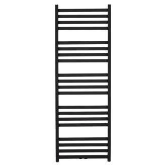 CERANO - Kúpeľňový radiátor Fulgidus - bočné pripojenie - 712W - čierna matná - 1500x530 mm