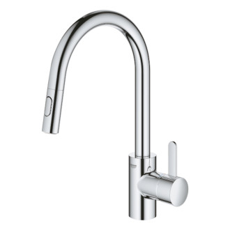Drezová batéria Grohe Eurosmart Cosmopolitan s vyťahovacou spŕškou chróm 31481001
