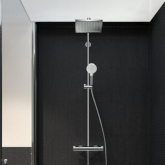 Sprchový systém Hansgrohe Crometta E na stenu s termostatickou batériou chróm 27281000