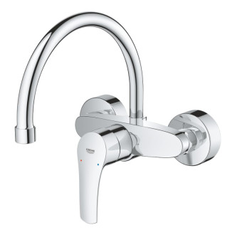 Drezová batéria Grohe Eurosmart New s otočným ramienkom 150 mm chróm 32482003