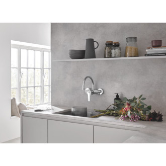 Drezová batéria Grohe Eurosmart New s otočným ramienkom 150 mm chróm 32482003