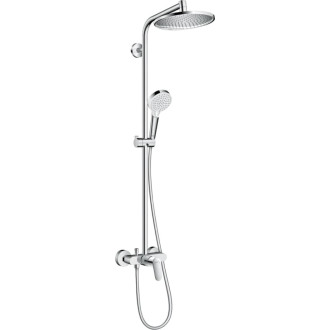 Sprchový systém Hansgrohe Crometta S na stenu s pákovou batériou chróm 27269000