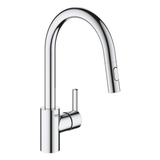Drezová batéria Grohe Feel s vyťahovacou sprškou, 2 prúdy chróm 31486001