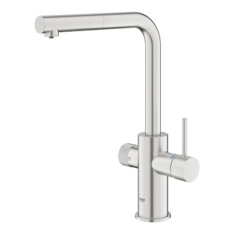 Drezová batéria Grohe GROHE Blue Pure 2022 s filtrom supersteel 30601DC0