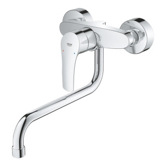 Drezová batéria Grohe Eurosmart New s otočným ramienkom 150 mm chróm 32224003
