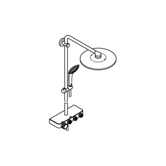 Sprchový systém Grohe Euphoria SmartControl System 310 duo s termostatickou batériou phantom black 22120KF0