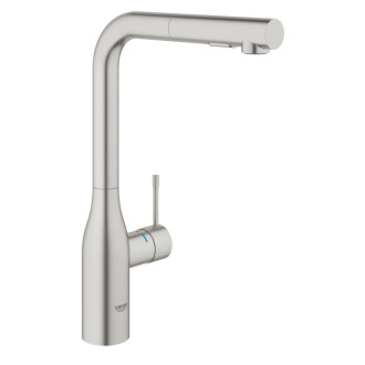Drezová batéria Grohe Essence New s vyťahovacou sprškou supersteel 30270DC0