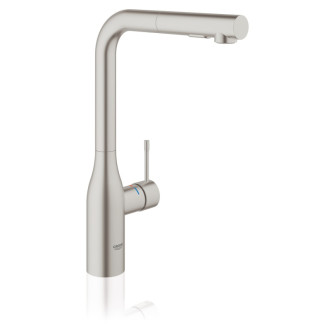 Drezová batéria Grohe Essence New s vyťahovacou sprškou supersteel 30270DC0