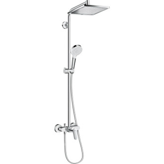 Sprchový systém Hansgrohe Crometta E na stenu s pákovou batériou chróm 27284000