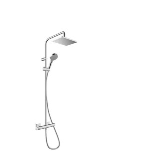 Sprchový systém Hansgrohe Vernis Shape na stenu s termostatickou batériou chróm 26097000