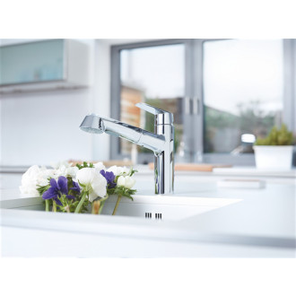 Drezová batéria Grohe Eurodisc s vyťahovacou spŕškou chróm 32257002