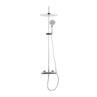 Sprchový systém TRES Base Plus s termostatickou batériou chróm 21639301CR