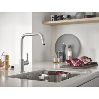 Drezová batéria Grohe Start s otočným ramienkom supersteel 30470DC0