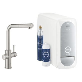 Drezová batéria Grohe Blue Home s vyťahovacou spŕškou supersteel 31539DC0