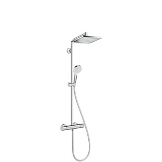 Sprchový systém Hansgrohe Crometta E na stenu s termostatickou batériou chróm 27271000