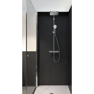 Sprchový systém Hansgrohe Crometta E na stenu s termostatickou batériou chróm 27271000