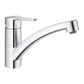 Drezová batéria Grohe BauEco s otočným ramienkom chróm 31680000