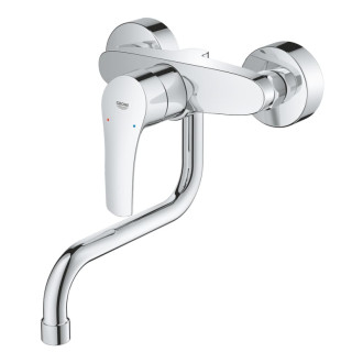 Drezová batéria Grohe Eurosmart New s otočným ramienkom 150 mm chróm 31391003