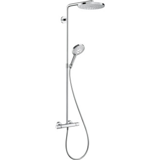 Sprchový systém Hansgrohe Raindance Select S na stenu s termostatickou batériou chróm 27633000