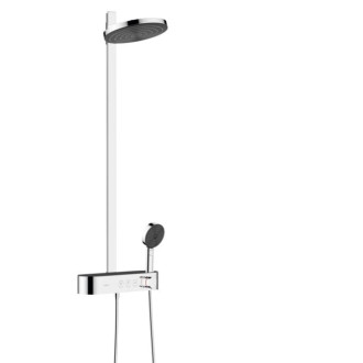 Sprchový systém Hansgrohe Pulsify na stenu s termostatickou batériou chróm 24240000