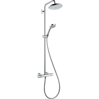 Sprchový systém Hansgrohe Croma na stenu s termostatickou batériou chróm 27185000