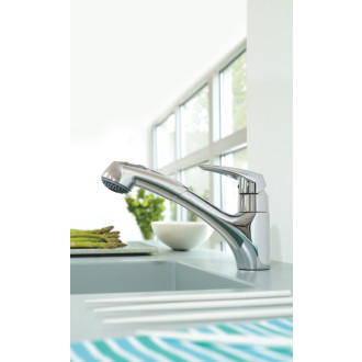 Drezová batéria Grohe Eurodisc s vyťahovacou spŕškou chróm 32257001