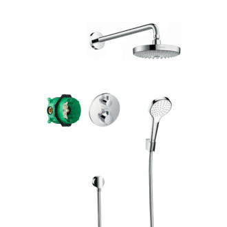 Sprchový systém Hansgrohe Ecostat vrátane podomietkového telesa chróm 27295000