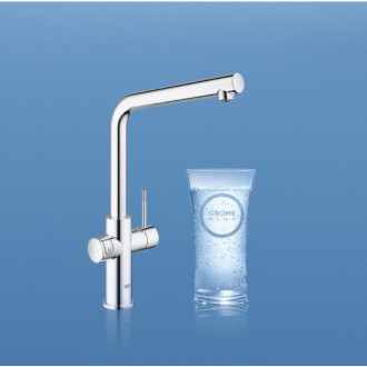 Drezová batéria Grohe Blue Home s výpustou chróm 31454001