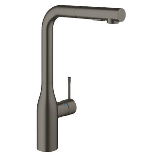 Drezová batéria Grohe Essence New s vyťahovacou spŕškou Brushed Hard Graphite 30270AL0