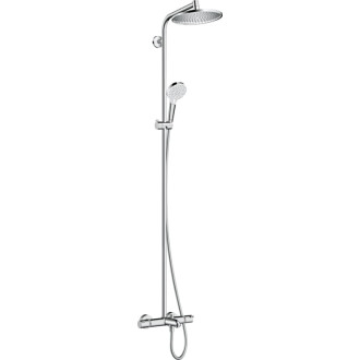 Sprchový systém Hansgrohe Crometta S na stenu s vaňovým termostatom chróm 27320000