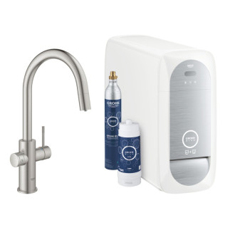 Drezová batéria Grohe Blue Home s vyťahovacou spŕškou supersteel 31541DC0