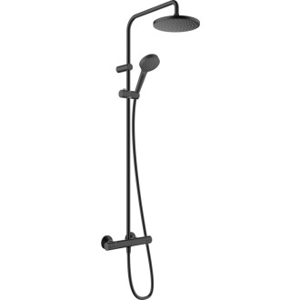 Sprchový systém Hansgrohe Vernis na stenu s termostatickou batériou čierna 26089670