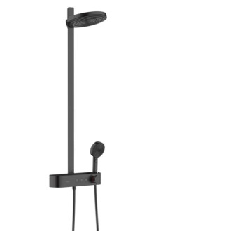 Sprchový systém Hansgrohe Pulsify na stenu s termostatickou batériou matná čierna 24241670