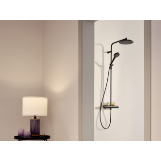 Sprchový systém Hansa Viva s termostatickou batériou čierna mat 6515920133