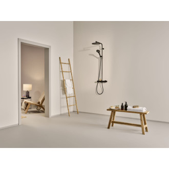 Sprchový systém Hansa Viva s termostatickou batériou čierna mat 6515920133