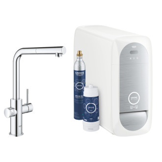 Drezová batéria Grohe Blue Home s vyťahovacou spŕškou chróm 31539000