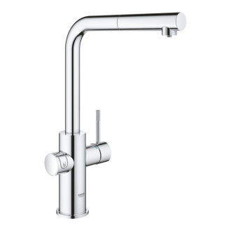Drezová batéria Grohe Blue Home s vyťahovacou spŕškou chróm 31539000