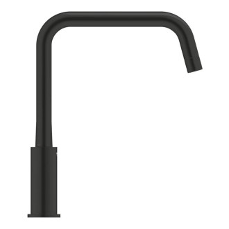 Drezová batéria Grohe Eurosmart s otočným ramienkom čierna matná 305672430