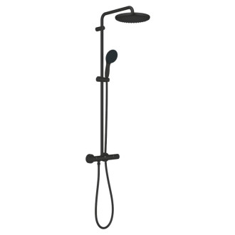 Sprchový systém Grohe Vitalio Start System s termostatickou batériou čierna matná 266772431