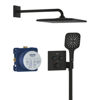 Sprchový systém Grohe Grohtherm Smartcontrol vrátane podomietkového telesa phantom black 34865KF0
