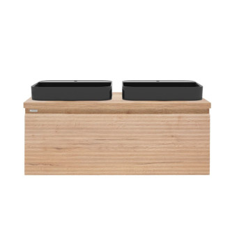 Kúpeľňová skrinka s umývadlom Naturel Savona 118x43x44, 8 cm dub halifax mat SAVONA120DHDUB