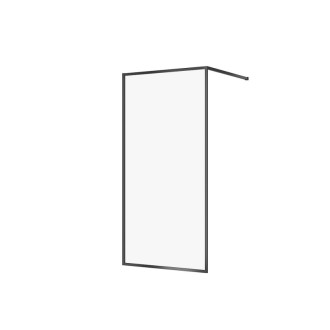 Cersanit Larga spŕch. kút WALK-IN číre sklo 100x200 čierna S932-139